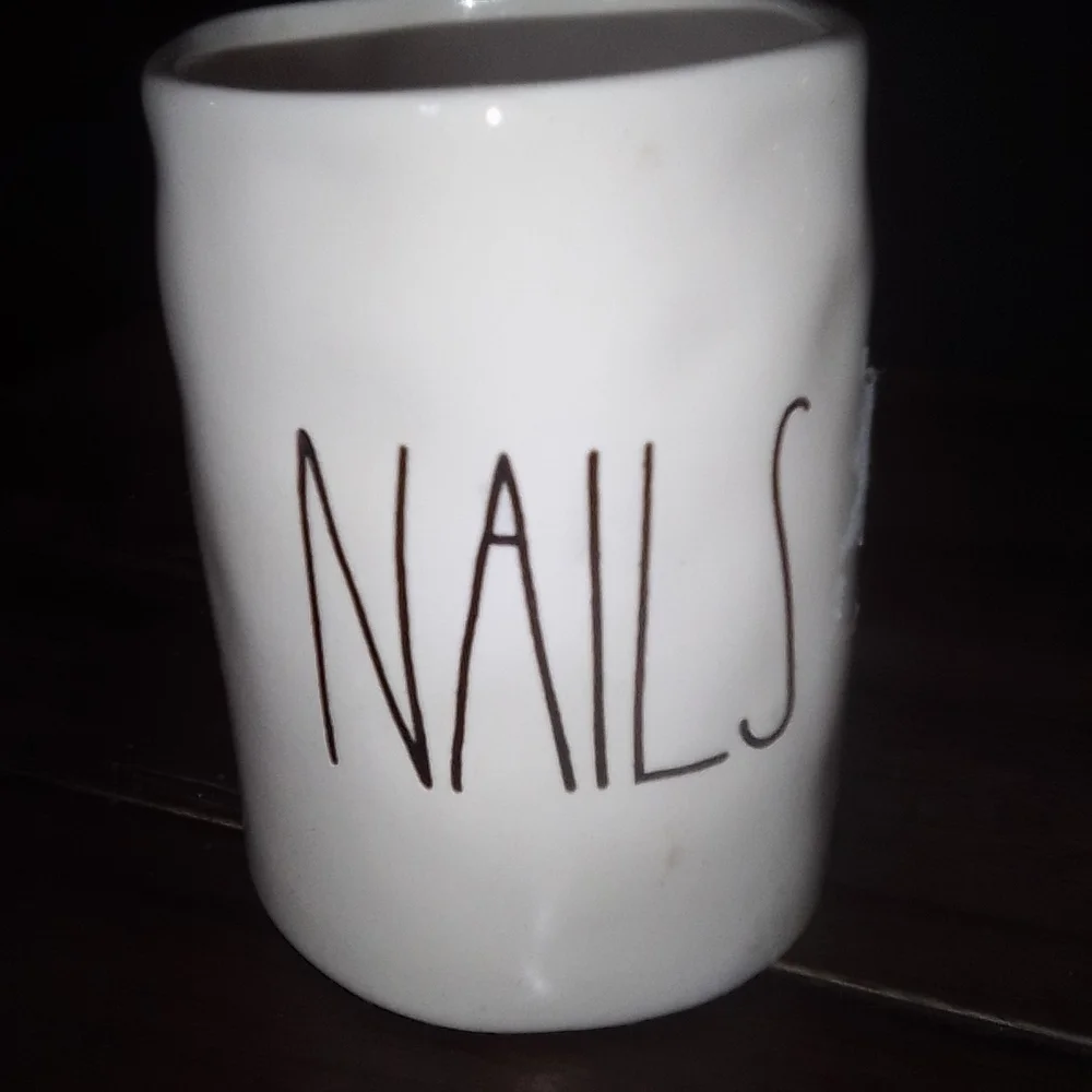 RAE DUNN White Ceramic Storage Container. Preloved